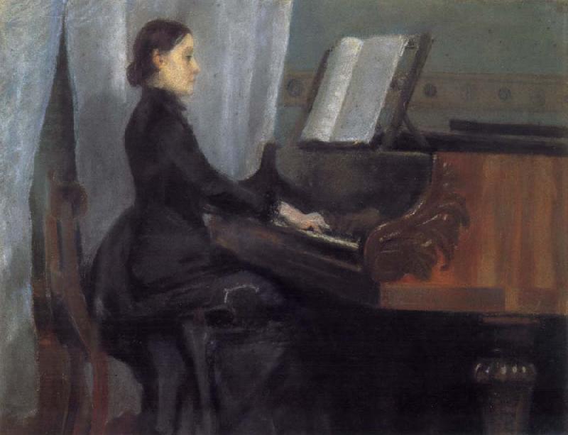 William Stott of Oldham CMS at the Piano France oil painting art